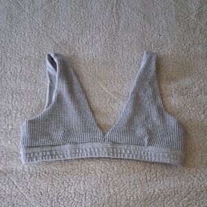 Aerie Gray Ribbed Bralette